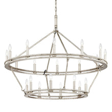 Load image into Gallery viewer, Sutton Chandelier in Champagne Silver Leaf (Large/2-Tier).
