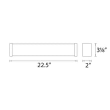 Load image into Gallery viewer, Svelte LED Bath Vanity Wall Light - line drawing.
