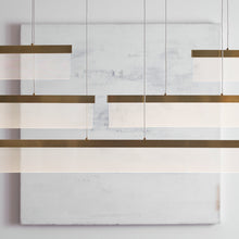 Load image into Gallery viewer, Sweep LED Linear Suspension Light in Detail.
