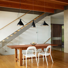 Load image into Gallery viewer, Swell LED String Mixed Pendant Light in living room.

