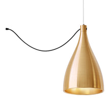 Load image into Gallery viewer, Swell LED String Pendant Light in Brass/Brass (XL Narrow).
