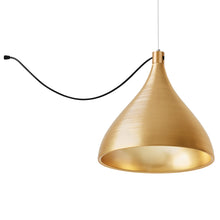 Load image into Gallery viewer, Swell LED String Pendant Light in Brass/Brass (XL Medium).
