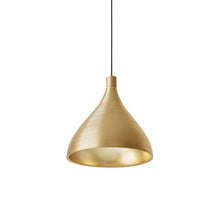 Load image into Gallery viewer, Swell LED Pendant Light in Brass/Brass/XL Medium.
