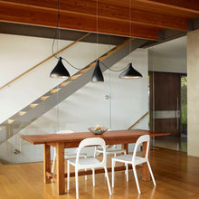 Load image into Gallery viewer, Swell LED String Pendant Light in dining room.
