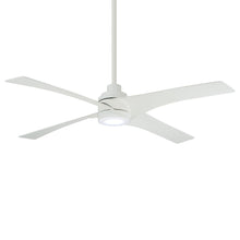 Load image into Gallery viewer, Swept LED Ceiling Fan in Flat White.
