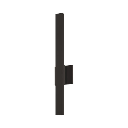 Sword Outdoor LED Wall Light in Textured Bronze.