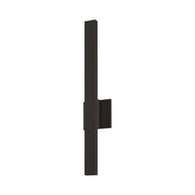 Load image into Gallery viewer, Sword Outdoor LED Wall Light in Textured Bronze.
