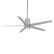Load image into Gallery viewer, Symbio LED Ceiling Fan in Brushed Nickel / Silver.
