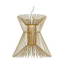 Load image into Gallery viewer, Syrma Grande LED Pendant Light in Satin Gold.
