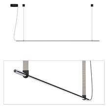 Load image into Gallery viewer, T.O. LED Pendant Light in Matte Chrome/Light Grey (1-Light).
