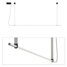Load image into Gallery viewer, T.O. LED Pendant Light in Matte Light Grey/Light Grey (1-Light).
