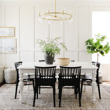 Load image into Gallery viewer, Tabitha Chandelier in dining room.
