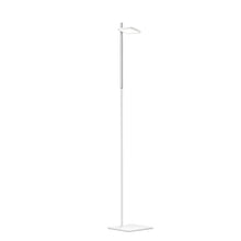 Load image into Gallery viewer, Talia LED Floor Lamp in White/Silver Post.

