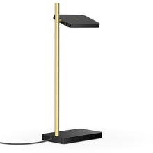 Load image into Gallery viewer, Talia LED Table Lamp in Black/Brass.
