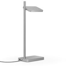 Load image into Gallery viewer, Talia LED Table Lamp in Grey/Silver Post.
