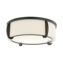 Load image into Gallery viewer, Talon Flush Mount Ceiling Light in 3-Light/Old Bronze.
