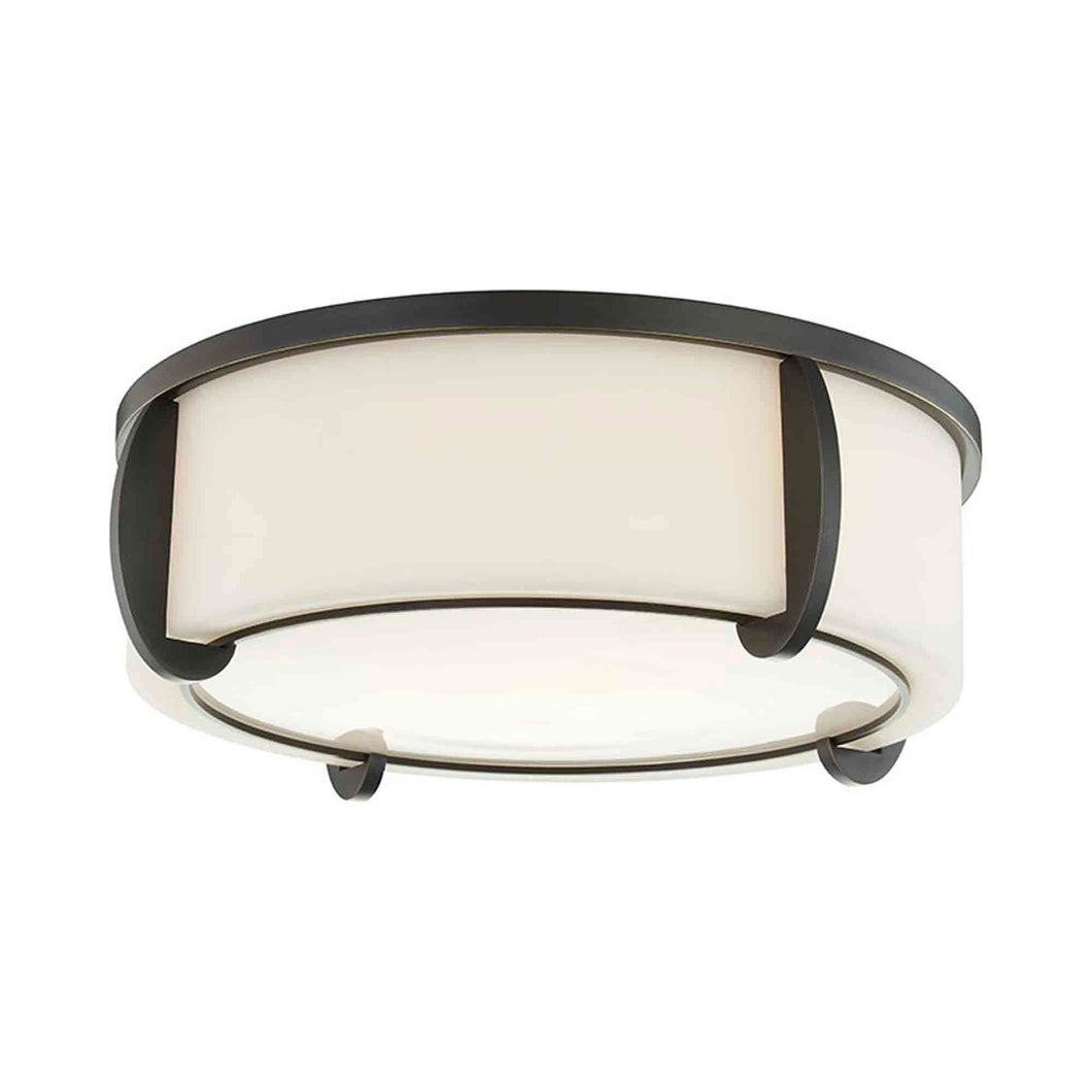 Talon Flush Mount Ceiling Light in 3-Light/Old Bronze.