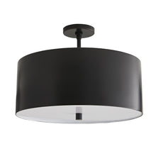 Load image into Gallery viewer, Tarbell Semi-Flush Mount Ceiling Light in Bronze.
