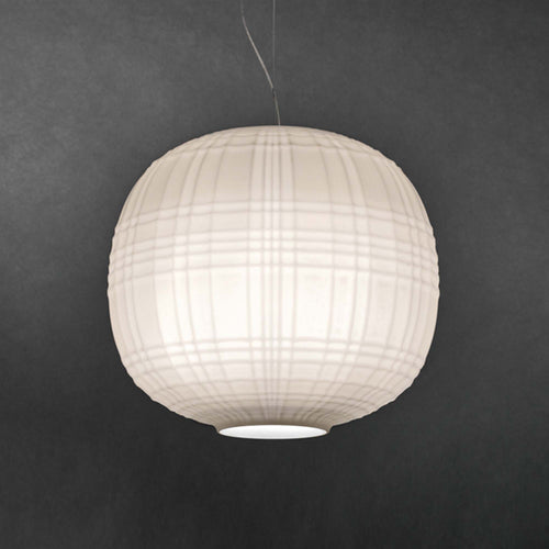 Tartan Pendant Light in White.