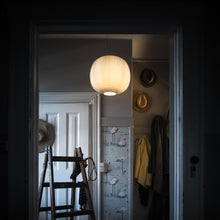 Load image into Gallery viewer, Tartan Pendant Light in living room.
