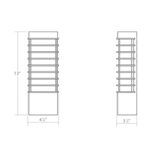 Load image into Gallery viewer, Tawa™ Outdoor LED Wall Light - line drawing.
