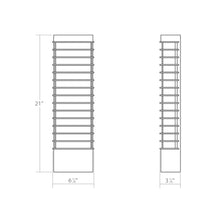 Load image into Gallery viewer, Tawa™ Outdoor LED Wall Light - line drawing.
