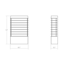 Load image into Gallery viewer, Tawa™ Outdoor LED Wall Light - line drawing.
