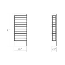 Load image into Gallery viewer, Tawa™ Outdoor LED Wall Light - line drawing.
