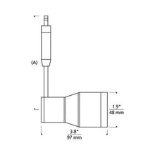 Load image into Gallery viewer, Ace LED Low Voltage Head - line drawing.

