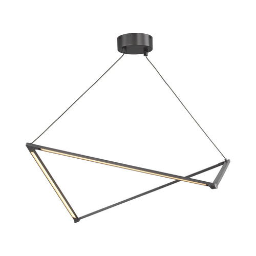 Balto LED Linear Suspension Light in Gunmetal.