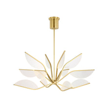 Load image into Gallery viewer, Belterra LED Chandelier in Natural Brass (Small).
