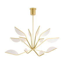 Load image into Gallery viewer, Belterra LED Chandelier in Natural Brass (Large).
