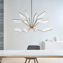 Load image into Gallery viewer, Belterra LED Chandelier in living room.
