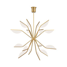 Load image into Gallery viewer, Belterra LED Globe Chandelier in Large/Natural Brass.
