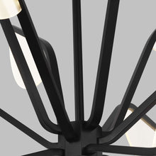 Load image into Gallery viewer, Belterra LED Globe Chandelier in Detail.
