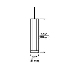 Load image into Gallery viewer, Blok Small Low Voltage Pendant Light - line drawing.
