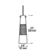 Load image into Gallery viewer, Bonn Low Voltage Pendant Light - line drawing.
