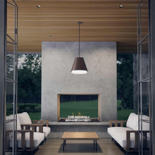 Load image into Gallery viewer, Bowman 12/18 Outdoor LED Pendant Light in living room.
