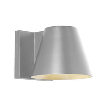 Load image into Gallery viewer, Bowman Outdoor LED Wall Light in Small/Silver.
