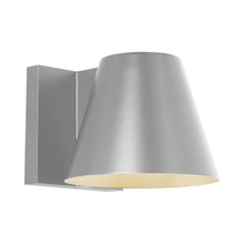 Load image into Gallery viewer, Bowman Outdoor LED Wall Light in Large/Silver.
