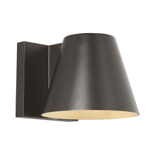 Load image into Gallery viewer, Bowman Outdoor LED Wall Light in Large/Bronze.
