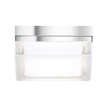 Load image into Gallery viewer, Boxie LED Flush Mount Ceiling Light in Chrome (Small).
