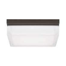 Load image into Gallery viewer, Boxie LED Flush Mount Ceiling Light in Antique Bronze (Large).
