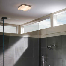 Load image into Gallery viewer, Boxie LED Flush Mount Ceiling Light in bathroom.
