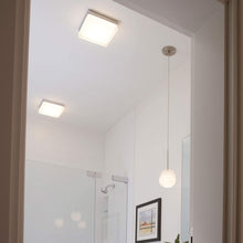 Load image into Gallery viewer, Boxie LED Flush Mount Ceiling Light in bathroom.
