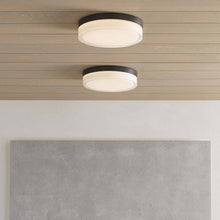 Load image into Gallery viewer, Cirque LED Flush Mount Ceiling Light in living room.
