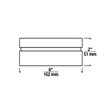 Load image into Gallery viewer, Cirque LED Flush Mount Ceiling Light - line drawing.
