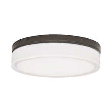 Load image into Gallery viewer, Cirque Outdoor Flush Mount Ceiling Light in Bronze (Large).

