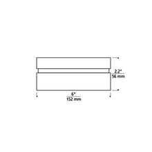 Load image into Gallery viewer, Cirque Outdoor Flush Mount Ceiling Light - line drawing.
