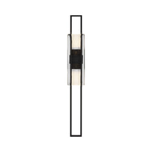 Load image into Gallery viewer, Duelle LED Wall Light in Nightshade Black (Large).
